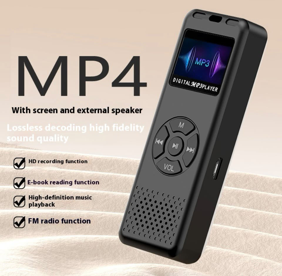 Black 64GB Bluetooth MP4 music player.